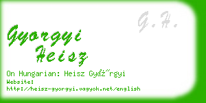 gyorgyi heisz business card